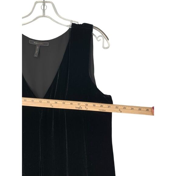 BCBG MAXZARIA SVETLANA HIGH AND LOW VELVET TUNIC SZ Large Lagenlook - Picture 4 of 9